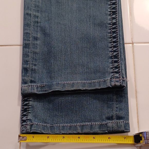 Rock Revival Gia Jeans Size 30 Low-Rise Distressed Thin Stretch Denim Light Wash - Picture 8 of 13